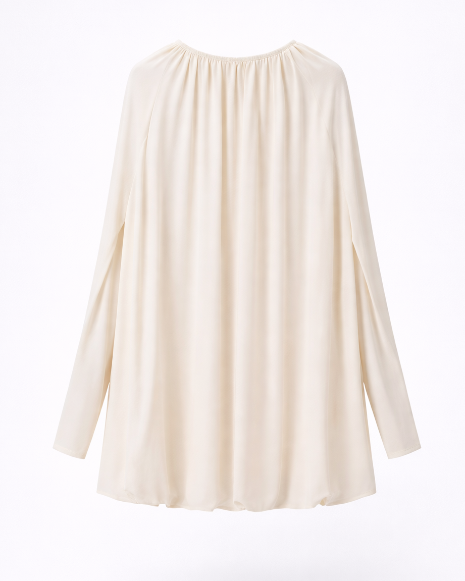 Diamond Pleated Batwing Mini Dress