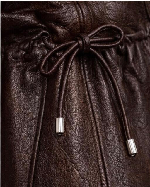 Bronx Cinch Waist Leather Jacket