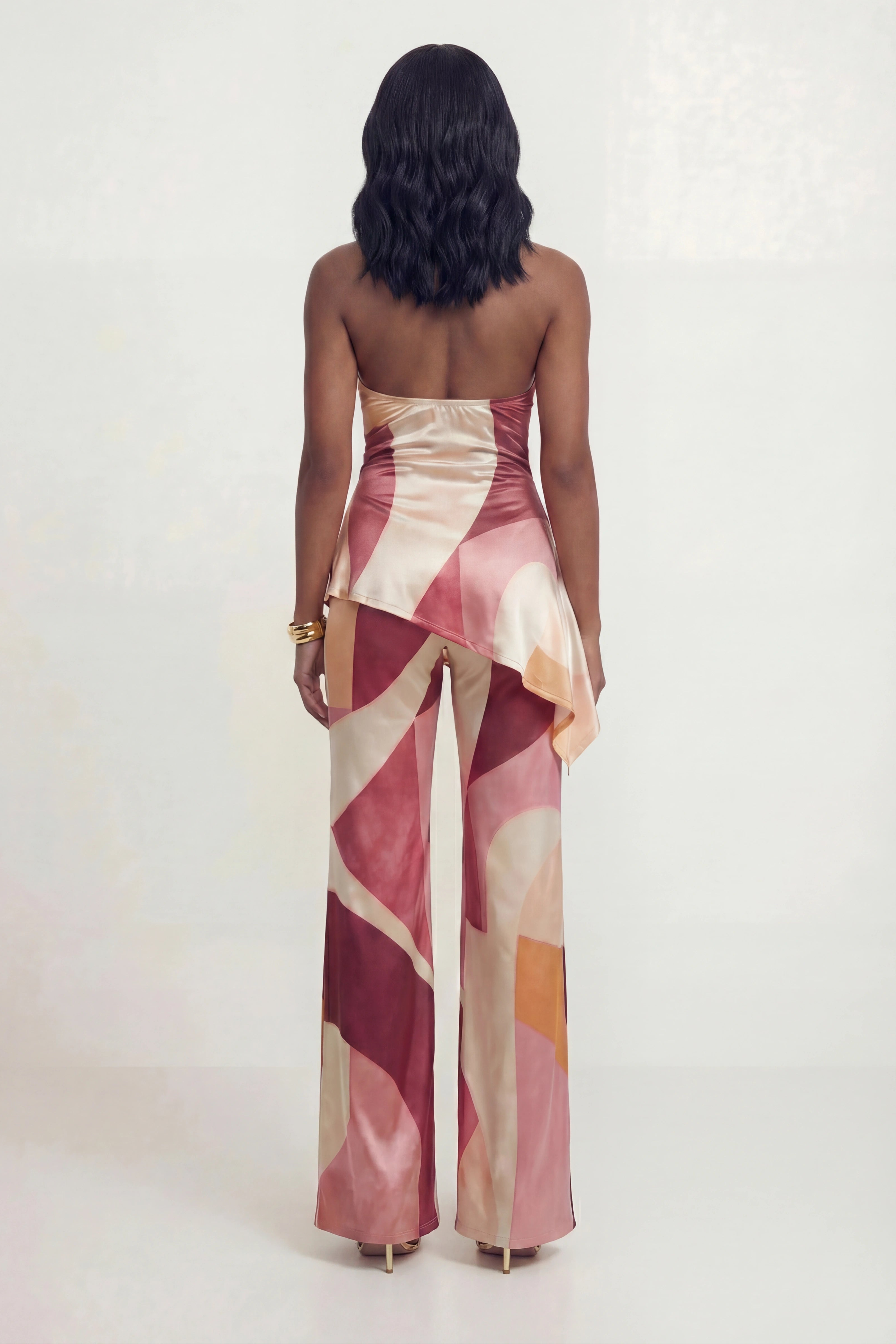 Millie Abstract Jumpsuit With Headband