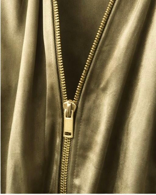 Moxie Satin Bomber Jacket