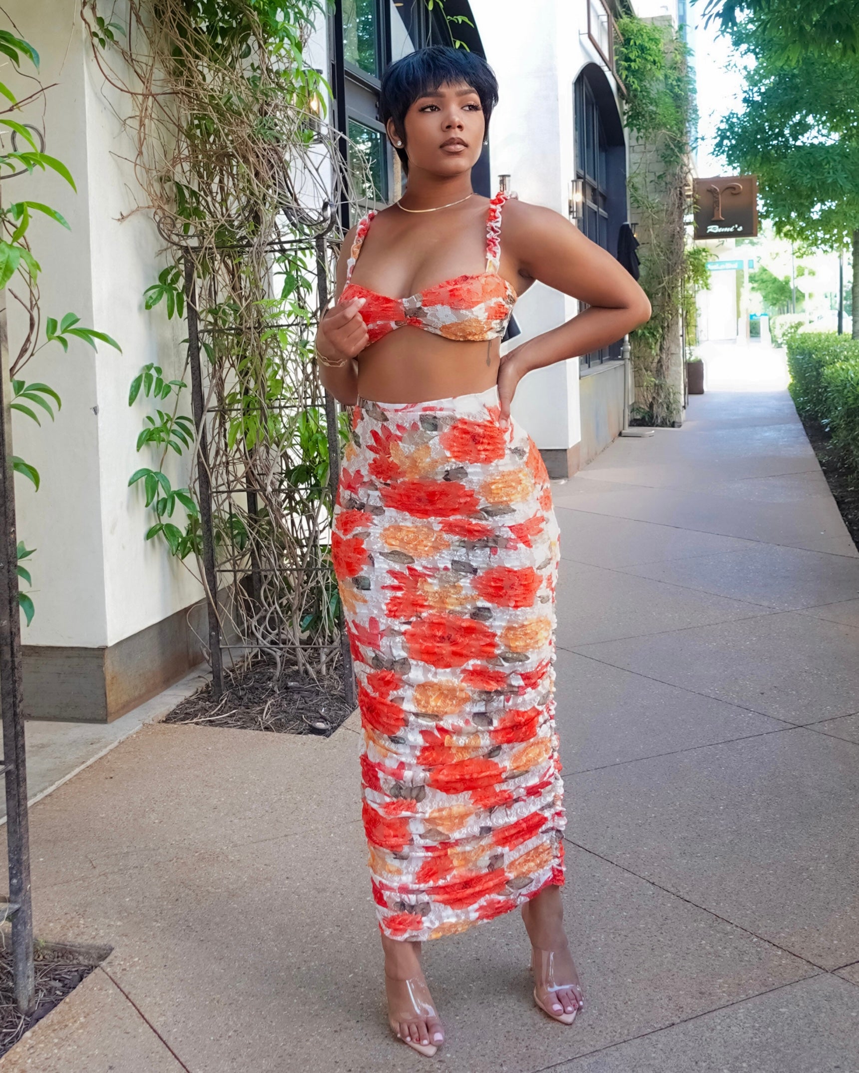 Thinking My Own Protection Skirt Set