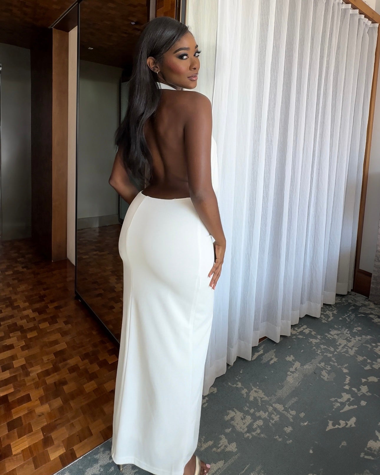 WHITE DRESS - WHITE MAXI DRESS - BRIDE TO BE - BRIDAL DRESS - ENGAGEMENT PHOTOS DRESS - BRIDAL SHOWER DRESS -  BACHELORETTE PARTY DRESS - BACHELORETTE PARTY OUTFIT - ENGAGEMENT PARTY DRESS - MAXI DRESS - PARTY DRESS - BIRTHDAY DRESS - ALL WHITE PARTY OUTFIT - BRIDESMAID DRESS - SEXY WHITE DRESS - CLASSY WHITE DRESS - WHITE HALTER TOP DRESS - WHITE PLUNGE NECK DRESS - SEXY DRESS - CLASSY DRESS - FORMAL WHITE DRESS - HOLIDAY PARTY DRESS - SPRING FASHION - SUMMER FASHION - SUMMER DRESS - SPRING DRESS 
