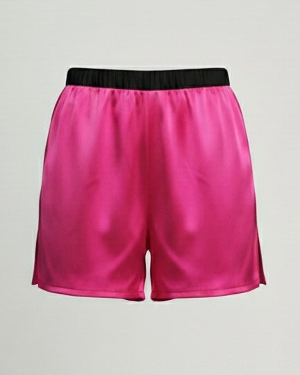 Headliner Pink Satin Shorts