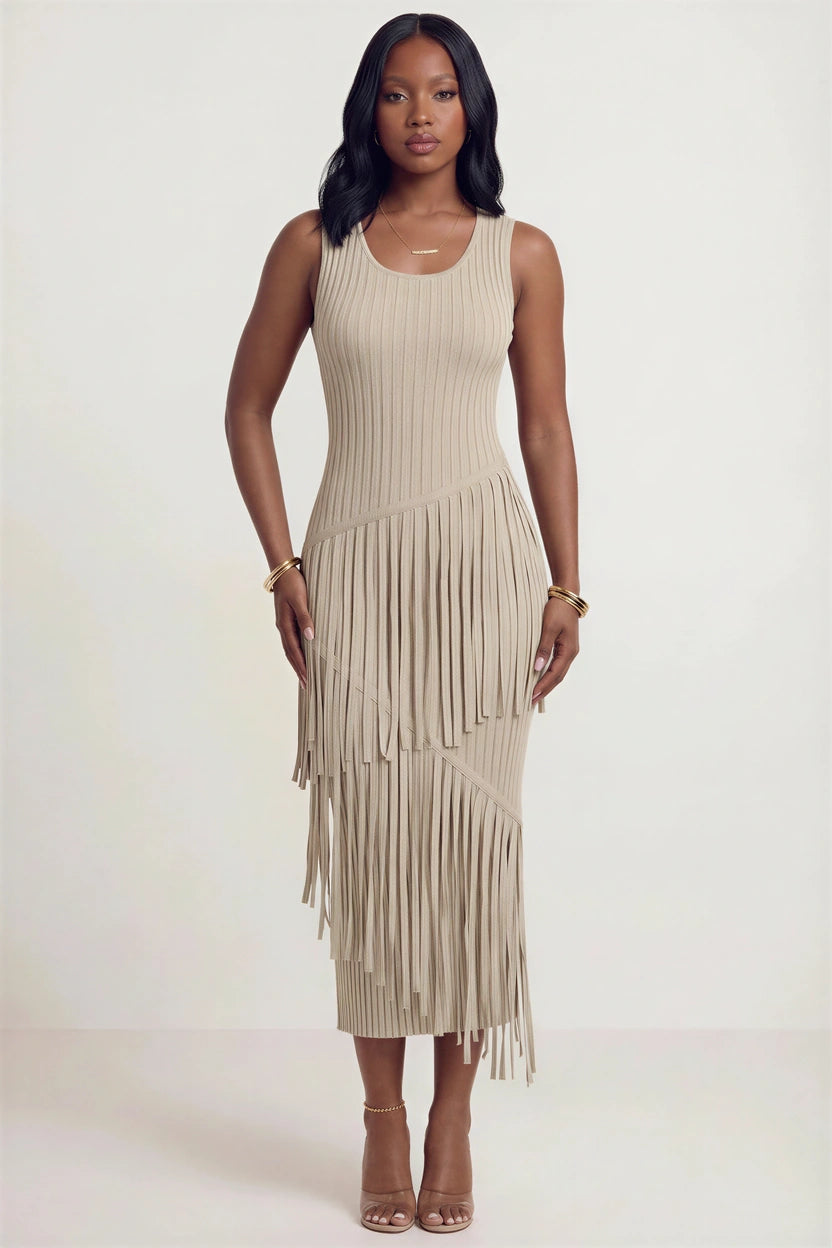 Kali Fringe Maxi Dress