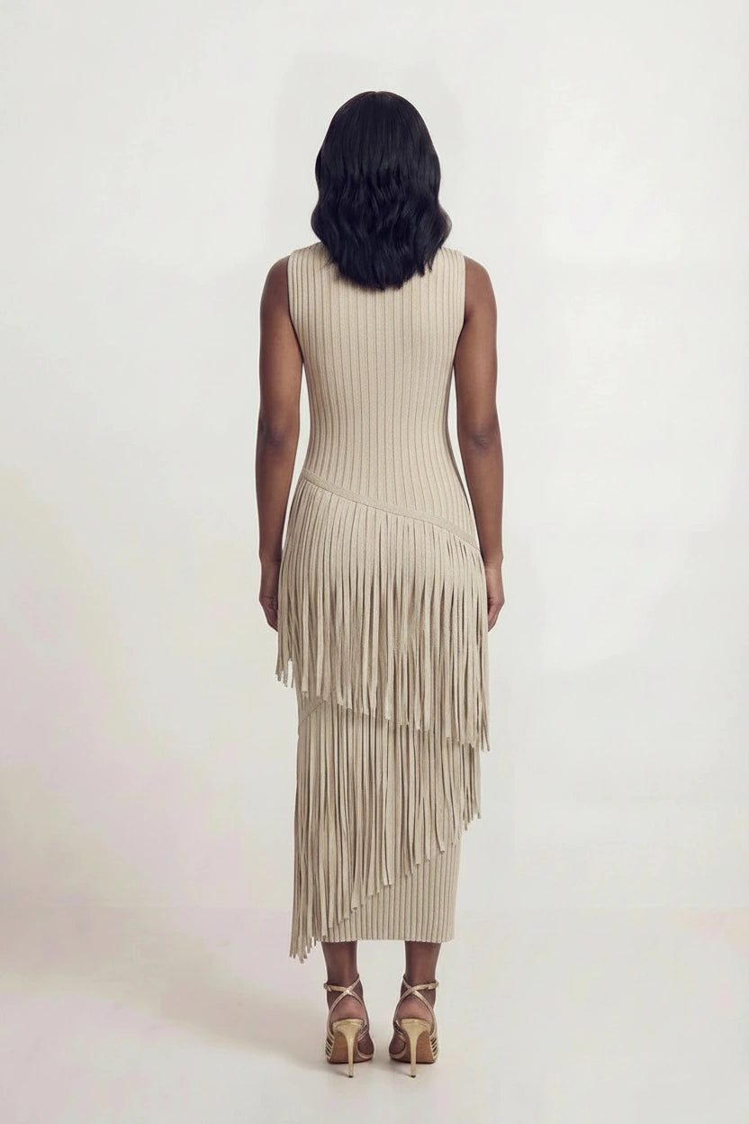 Kali Fringe Maxi Dress
