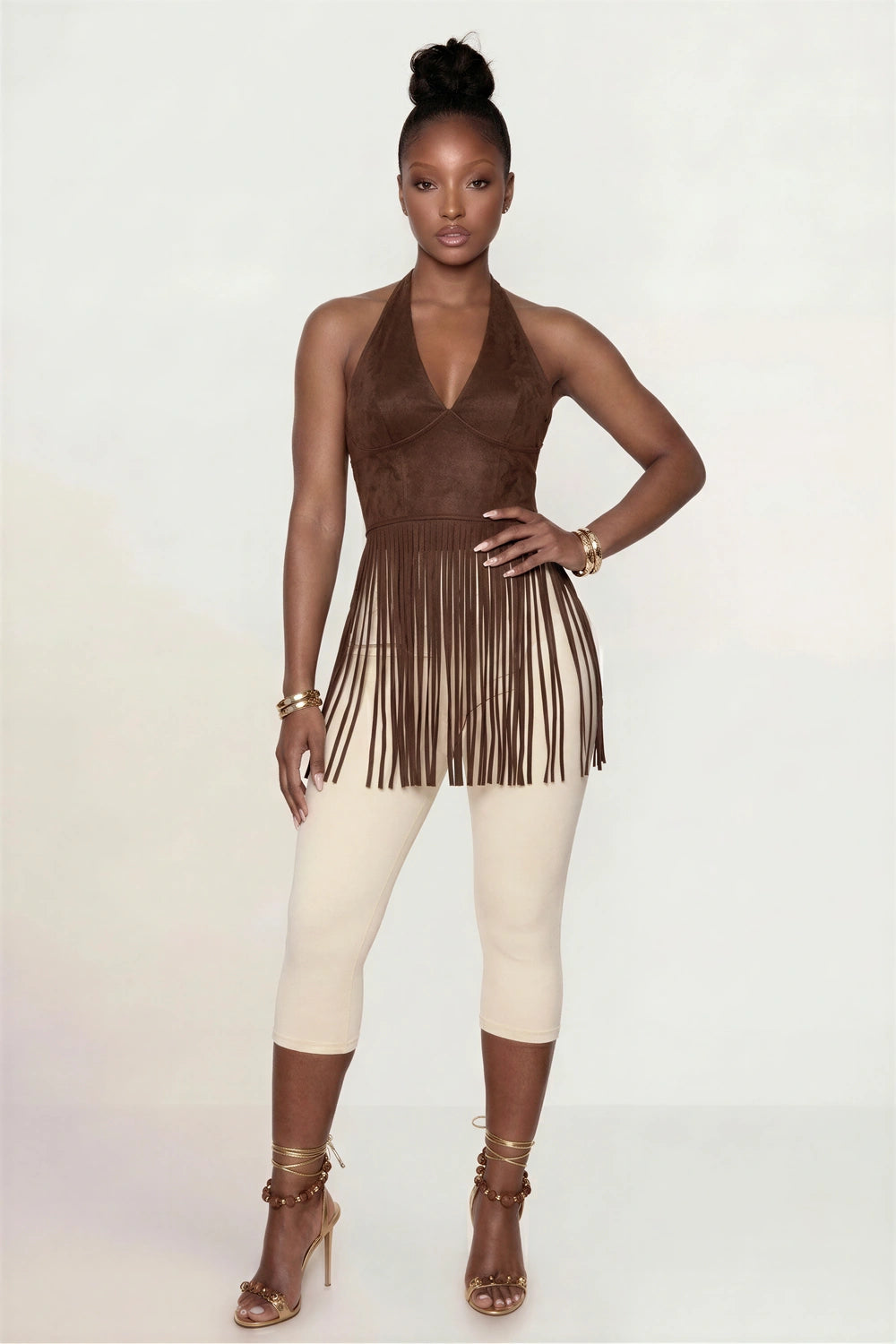 Saddle Up Fringe Halter Top