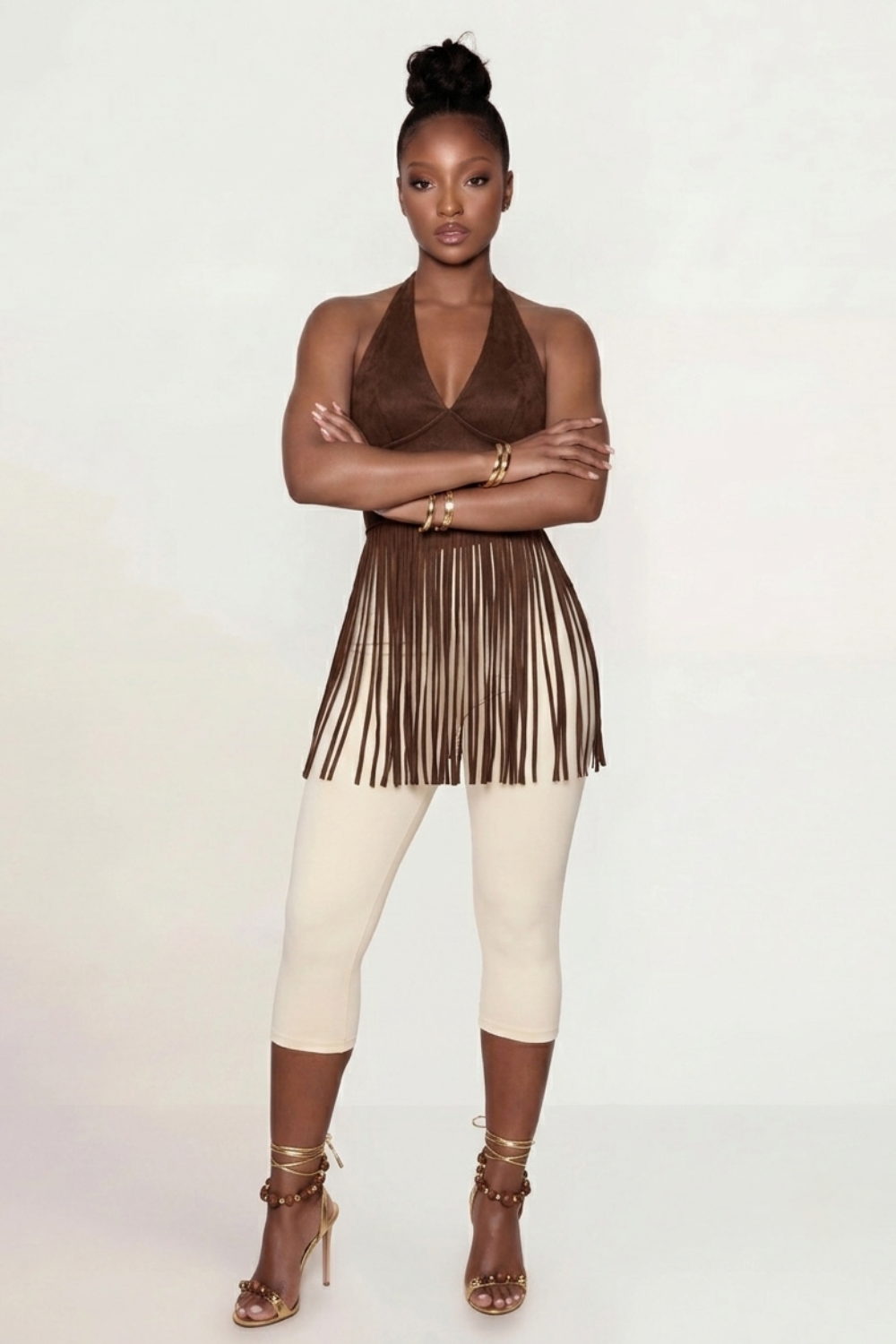 Saddle Up Fringe Halter Top